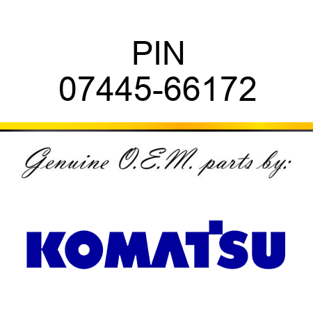 PIN 07445-66172