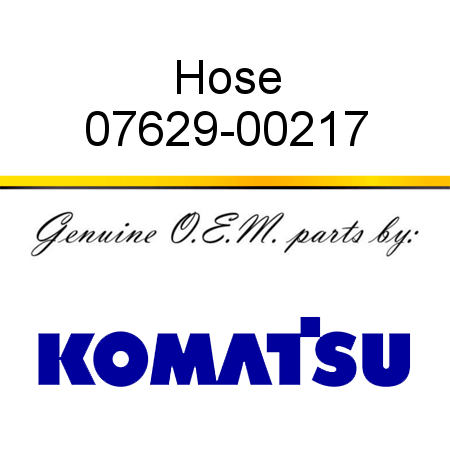 Hose 07629-00217