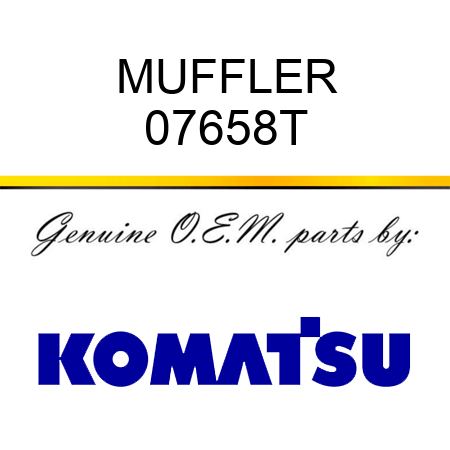 MUFFLER 07658T