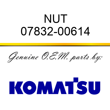 NUT 07832-00614