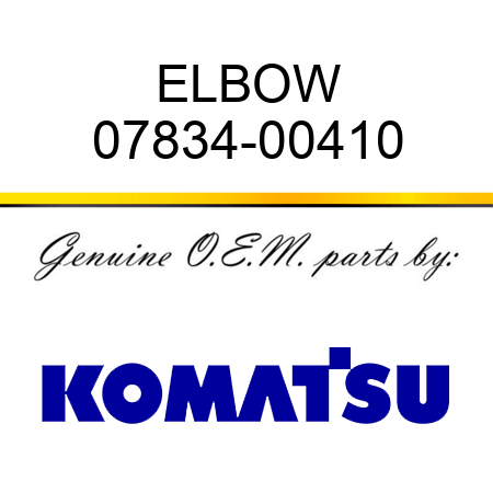 ELBOW 07834-00410