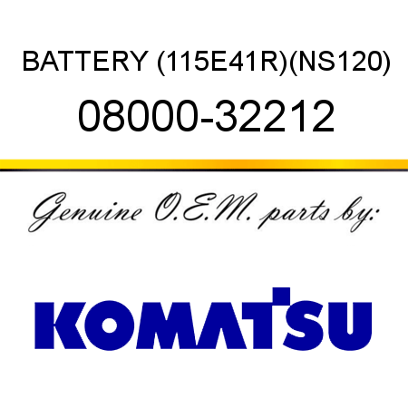 BATTERY (115E41R),(NS120) 08000-32212