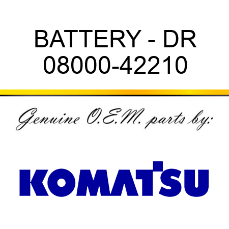 BATTERY - DR 08000-42210