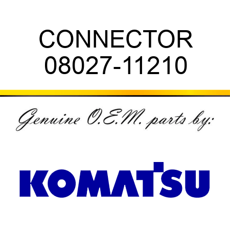 CONNECTOR 08027-11210