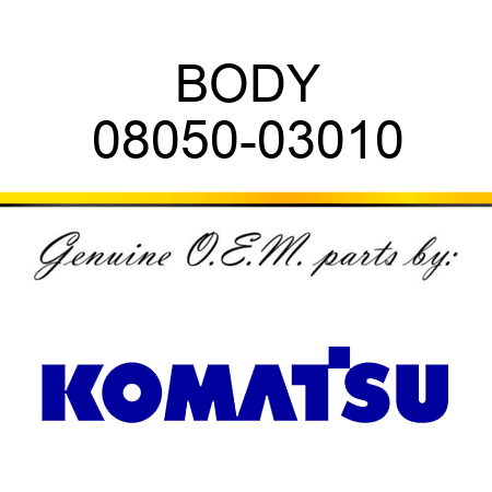 BODY 08050-03010