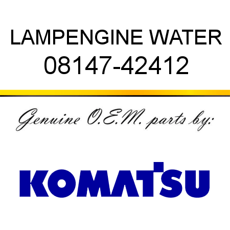 LAMP,ENGINE WATER 08147-42412
