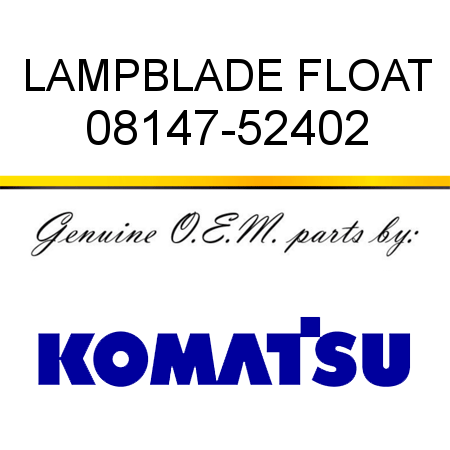 LAMP,BLADE FLOAT 08147-52402