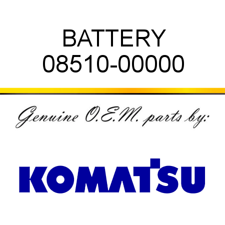 BATTERY 08510-00000