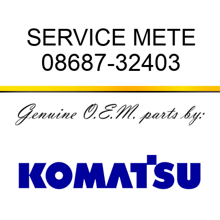SERVICE METE 08687-32403