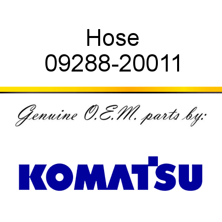 Hose 09288-20011