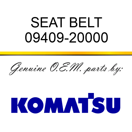 SEAT BELT 09409-20000