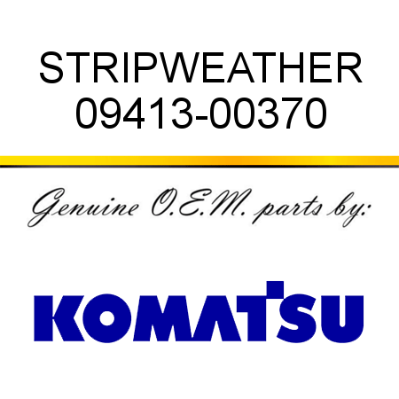 STRIP,WEATHER 09413-00370