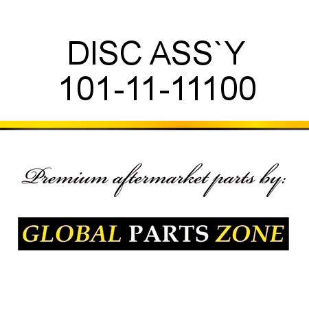 DISC ASS`Y 101-11-11100