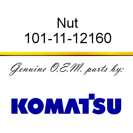 Nut 101-11-12160
