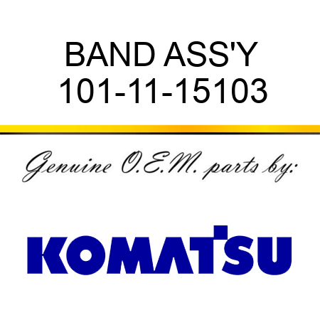 BAND ASS'Y 101-11-15103