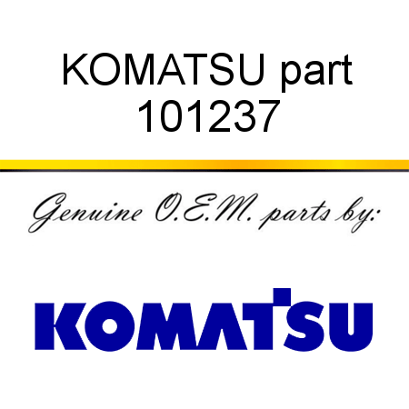 KOMATSU part 101237