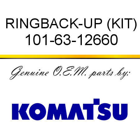 RING,BACK-UP (KIT) 101-63-12660