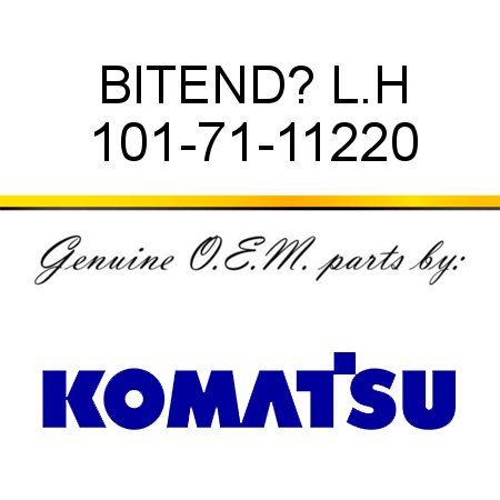 BIT,END? L.H 101-71-11220