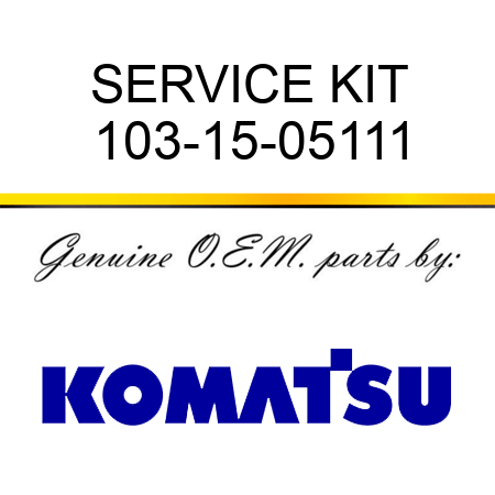 SERVICE KIT 103-15-05111
