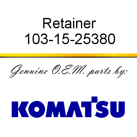 Retainer 103-15-25380