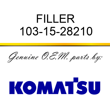 FILLER 103-15-28210