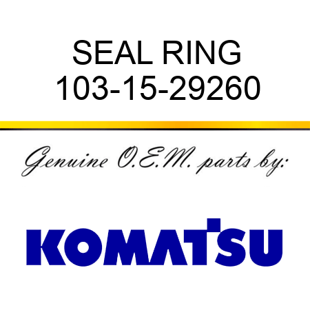 SEAL RING 103-15-29260