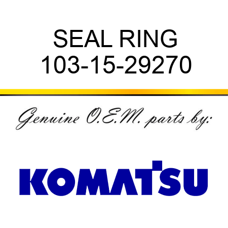 SEAL RING 103-15-29270