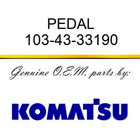 PEDAL 103-43-33190