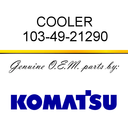 COOLER 103-49-21290