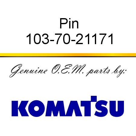 Pin 103-70-21171