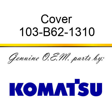 Cover 103-B62-1310