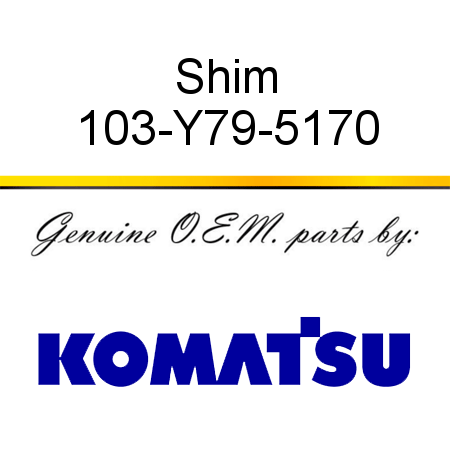 Shim 103-Y79-5170