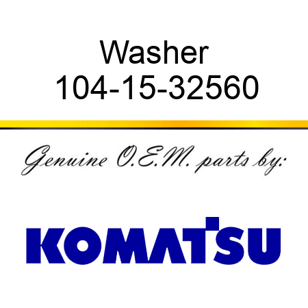 Washer 104-15-32560
