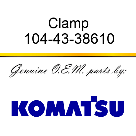 Clamp 104-43-38610