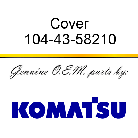 Cover 104-43-58210
