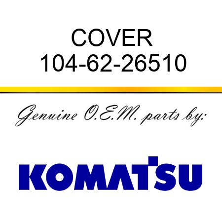 COVER 104-62-26510