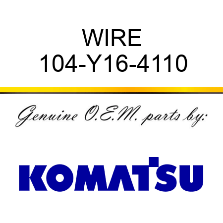 WIRE 104-Y16-4110