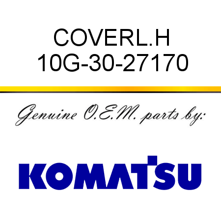 COVER,L.H 10G-30-27170