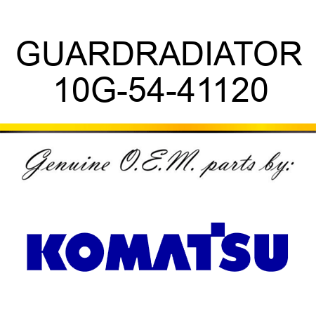 GUARD,RADIATOR 10G-54-41120