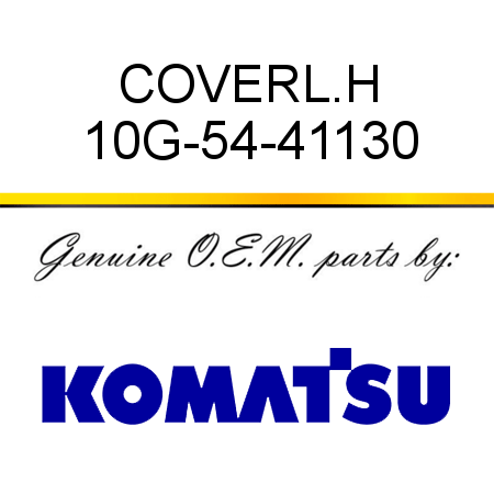 COVER,L.H 10G-54-41130