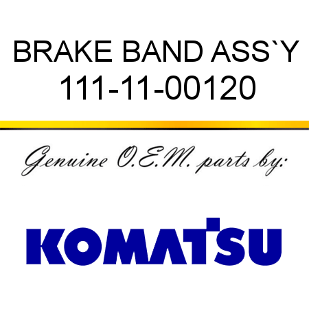 BRAKE BAND ASS`Y 111-11-00120