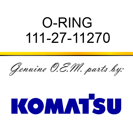 O-RING 111-27-11270