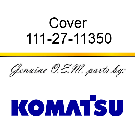 Cover 111-27-11350
