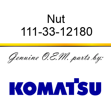 Nut 111-33-12180