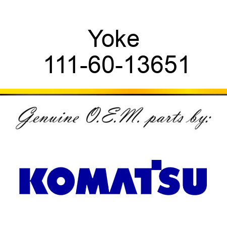 Yoke 111-60-13651