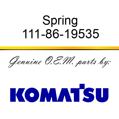 Spring 111-86-19535