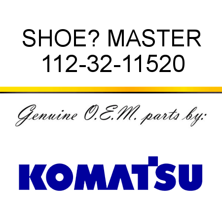 SHOE? MASTER 112-32-11520