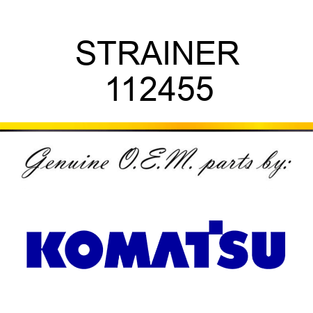 STRAINER 112455