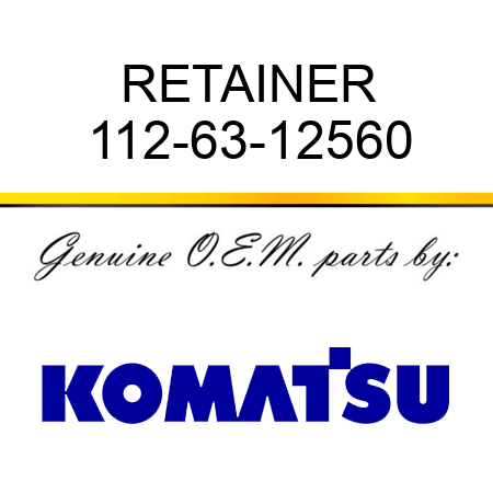 RETAINER 112-63-12560