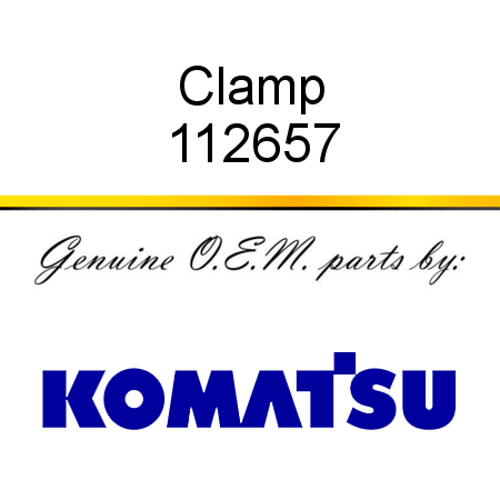 Clamp 112657